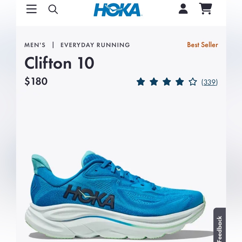 Hoka Clifton 10 WIDE Running Shoes
